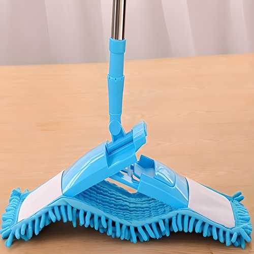 360° Rotating Microfiber Flat Mop with Adjustable Handle – Multi-Purpose Floor & Window Cleaning Mop